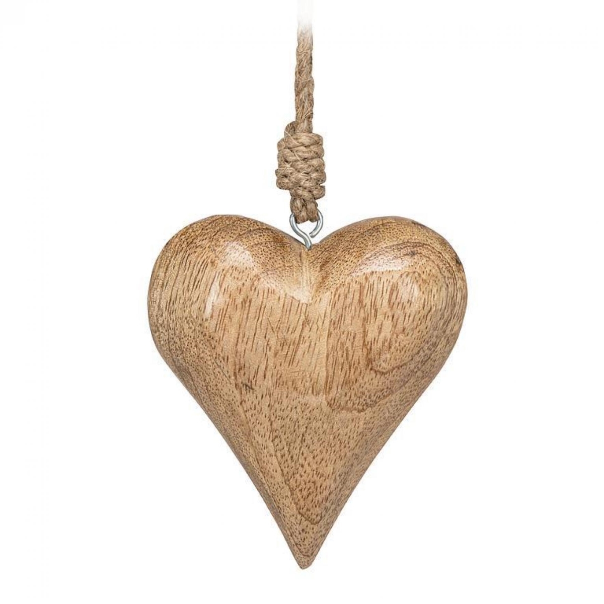 AB-43-TRINITY-864-Q01 3.5 in. Puffy Heart Ornament - Brown - Small