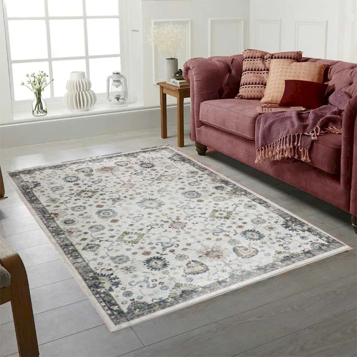 VA-BRI-3050-1011 Brio Patterned Washable Non Slip Modern Rug 30'X50'