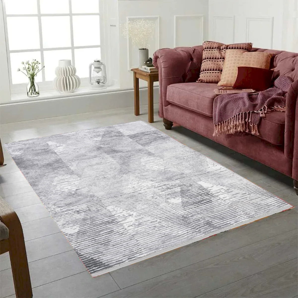 VA-AUR-23-1078 Aura Gray Area Rug 2'X3'