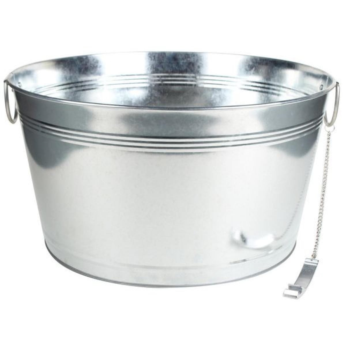 AP-CG130ROP_Q01 Galvanized Round With Handles Beer Bucket