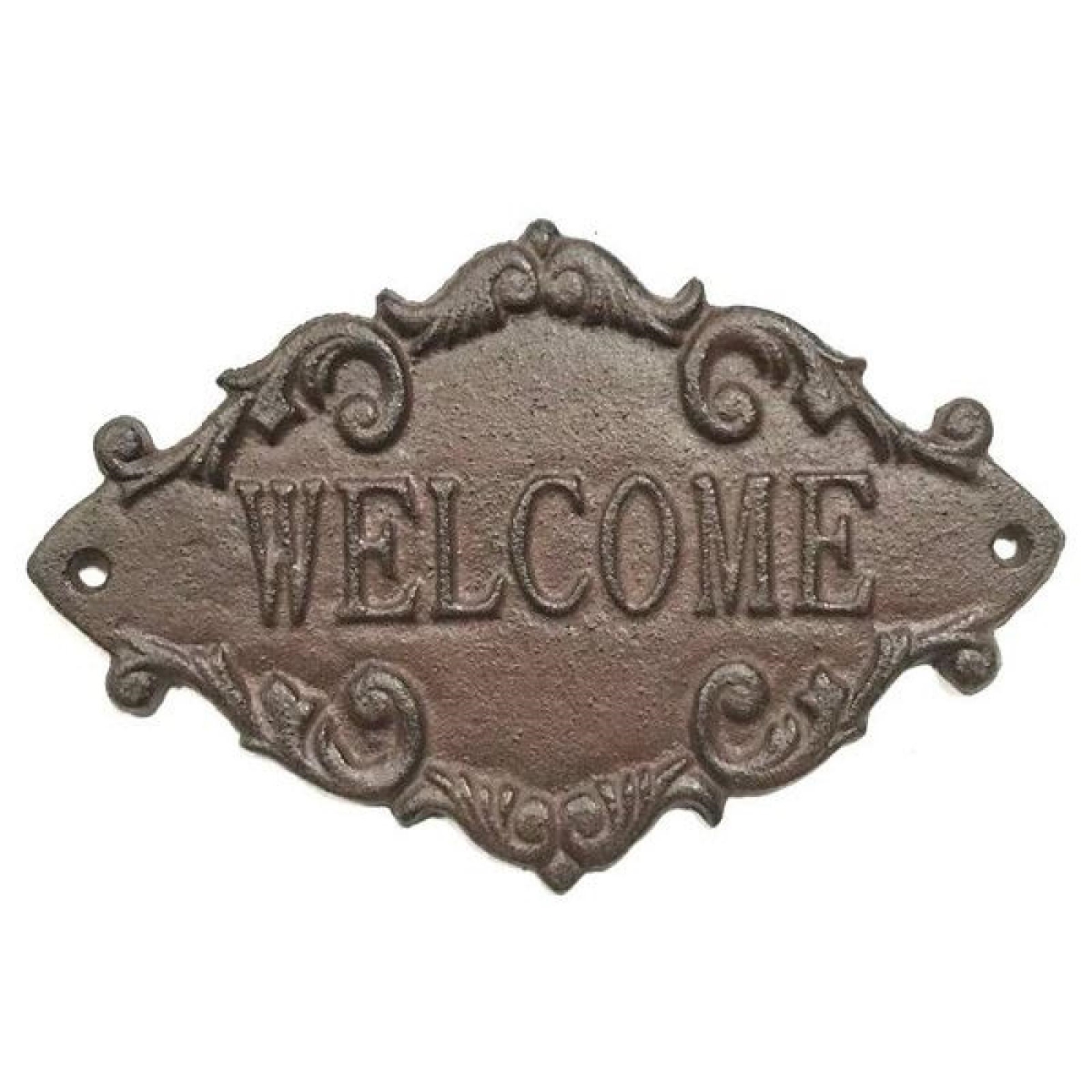 AP-CIR1008WL_Q01 Cast Iron Solid Welcome Sign