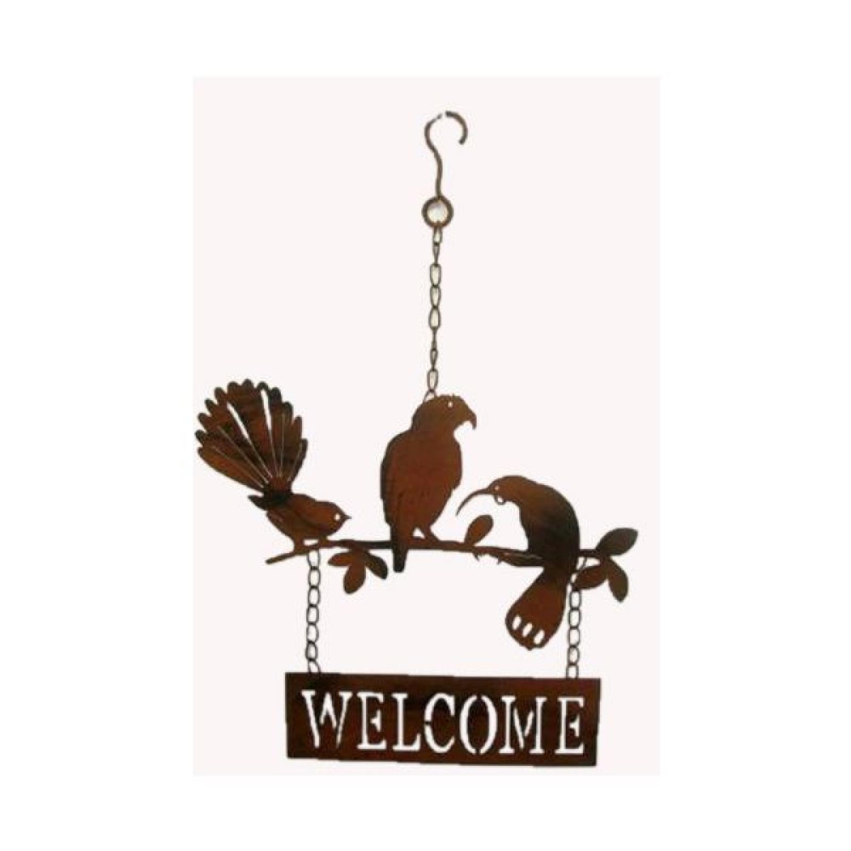 AP-CM316BD_Q01 Birds On A Branch Hanging Welcome Sign