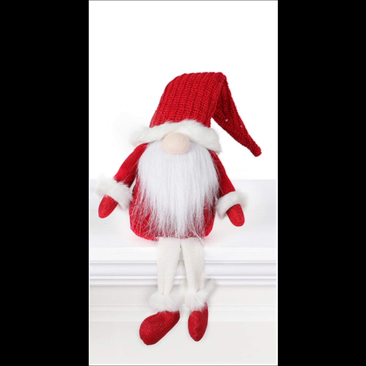 AP-FIG327GNM_Q01 Sitting Gnome Santa Christmas Decor