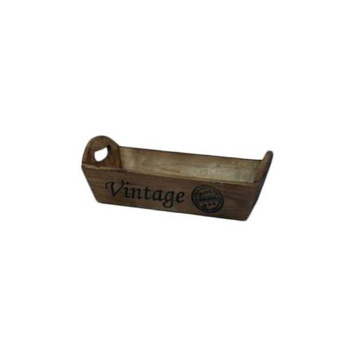 AP-CBX609T_Q01 Brown With Text- Vintage Handled Wood Crate