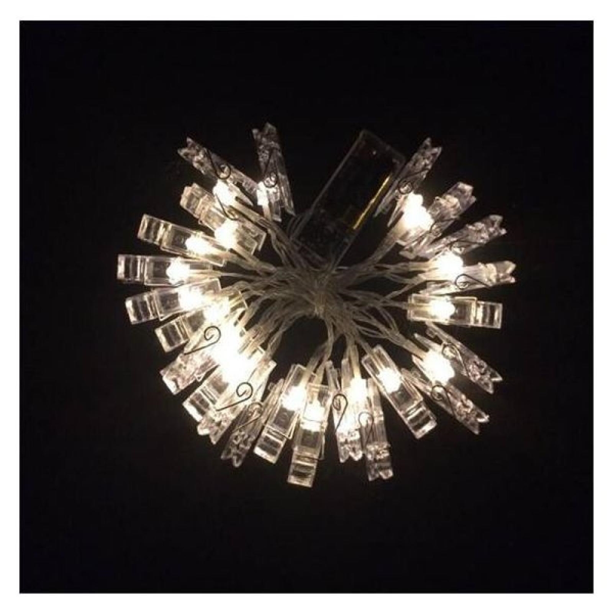 AP-LT20CLP_Q01 20 Warm White Led Clips Light String