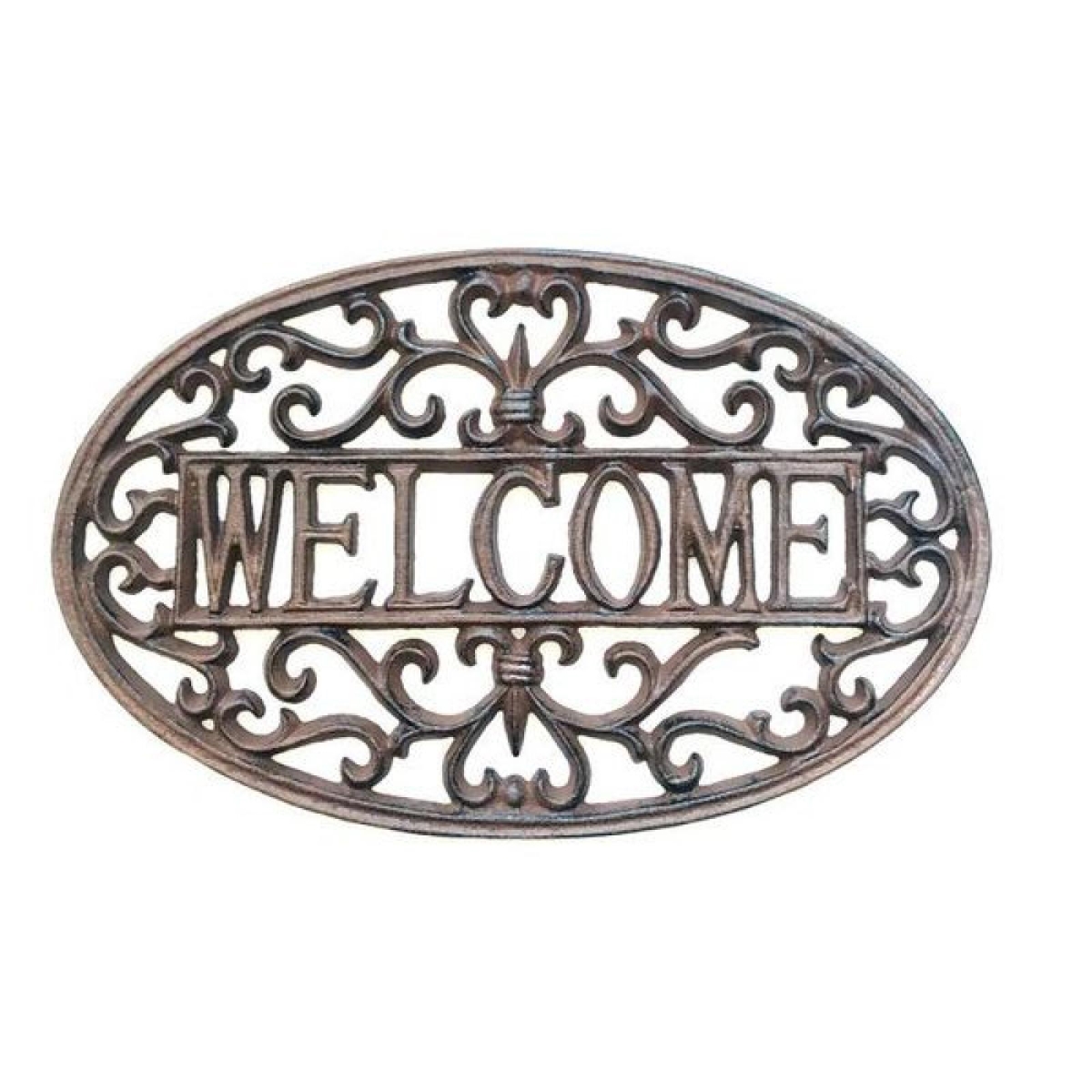 AP-CIR1007WL_Q01 Cast Iron Decorative Welcome Sign