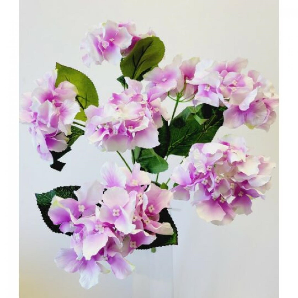 CM-GW023WP_Q01 Purple And White Hydrangea Bush Artificial Flower