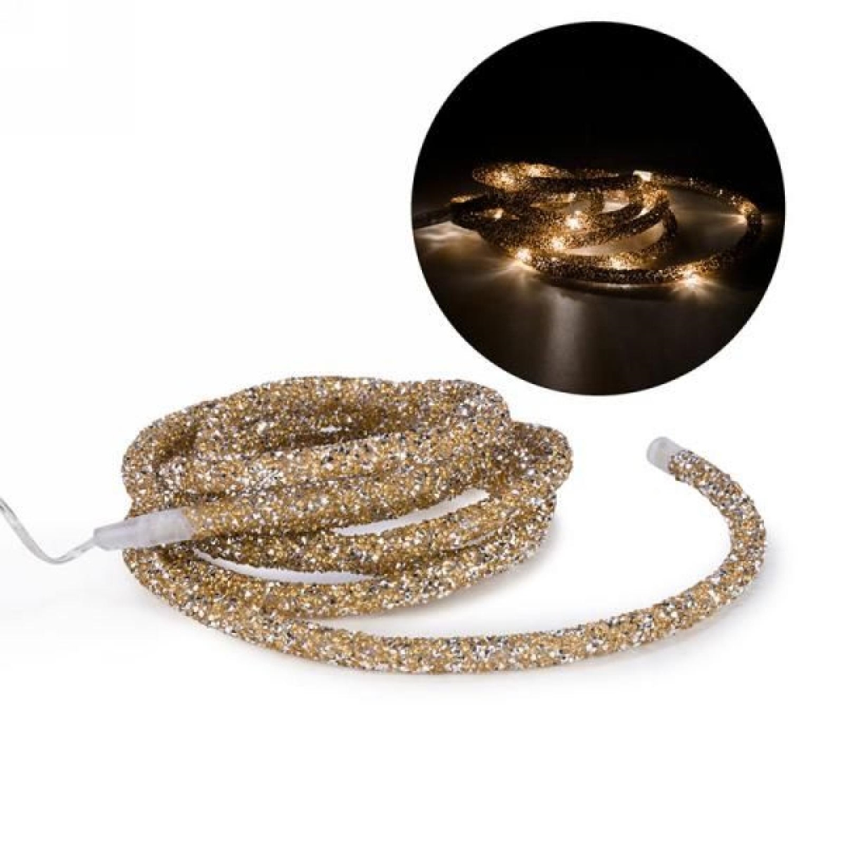 AP-LT80GD_Q01 Illuminated Gold Garland Light String