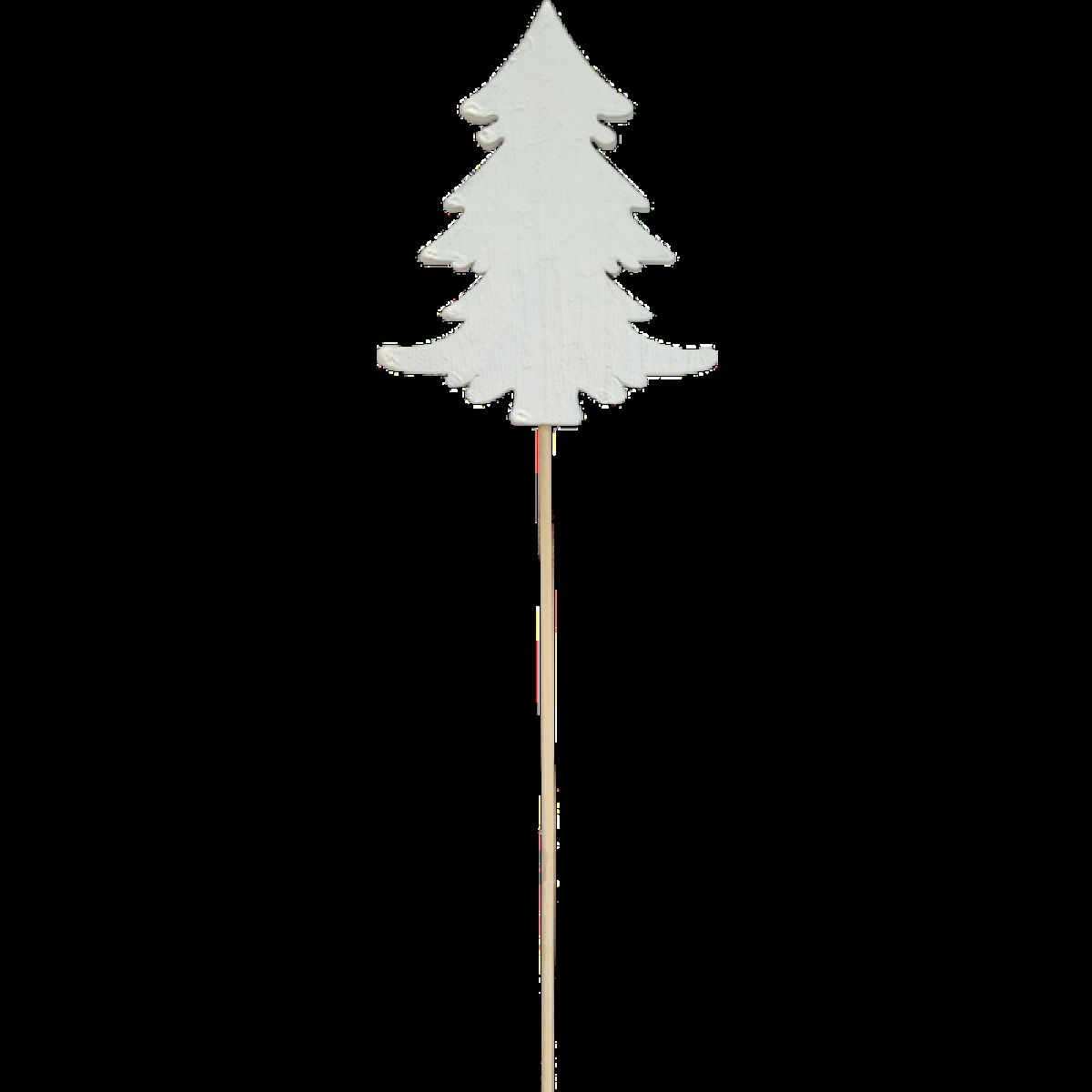 AP-CDL887TR_Q01 White Wood Tree Pick Christmas Decor
