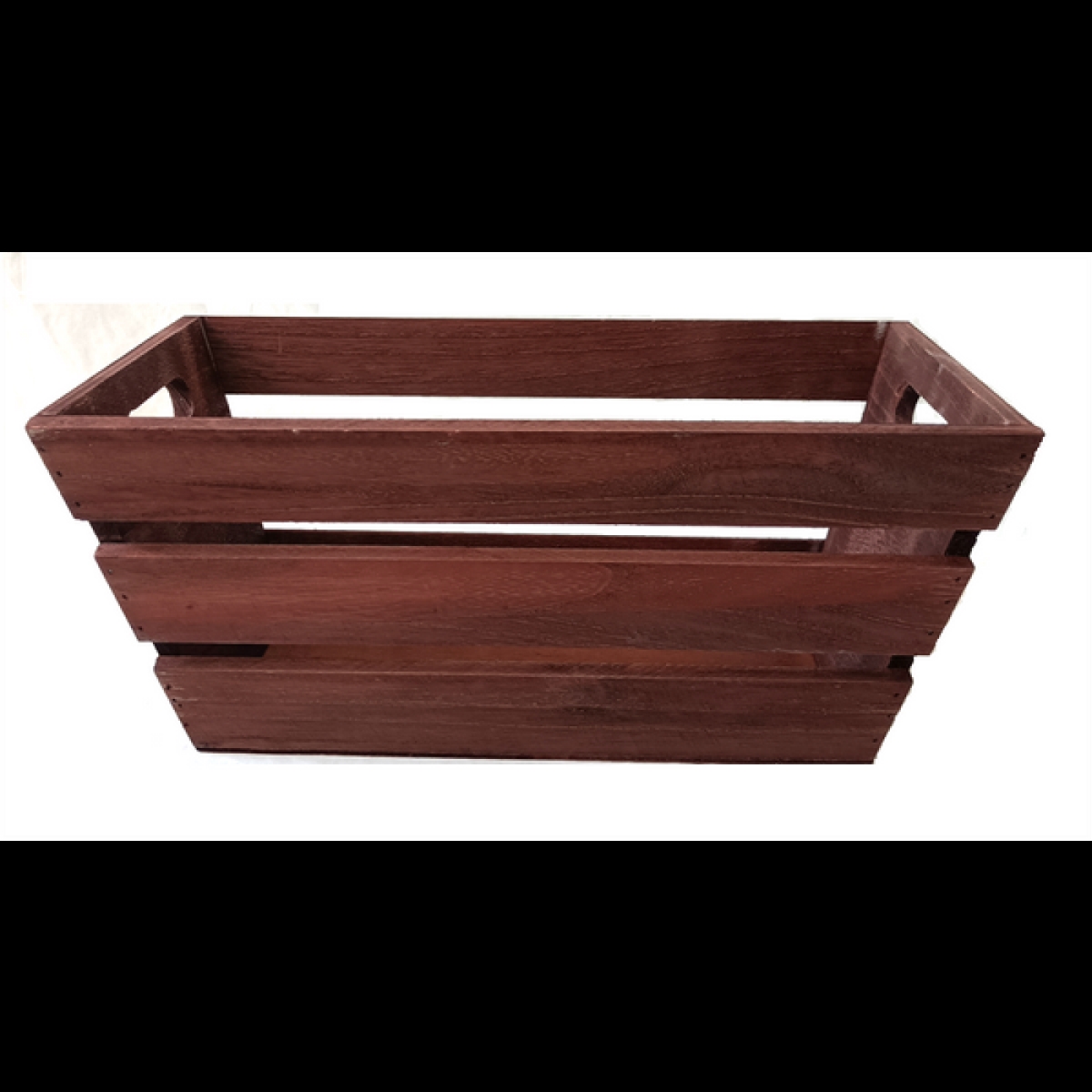 AP-CBX745BR_Q01 Rectangular Tapered Brown Wood Crate