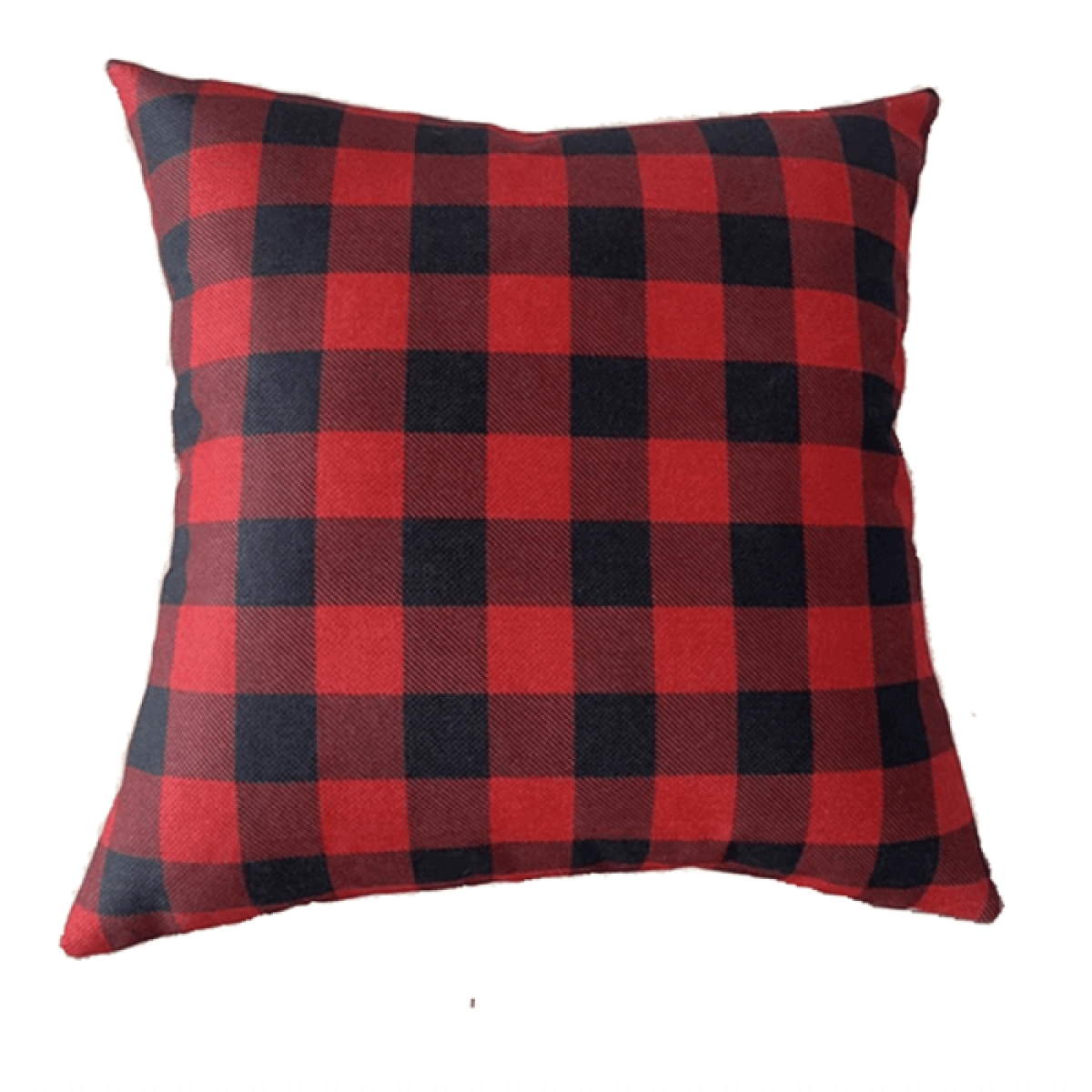AP-PAC100CHK_Q01 Buffalo Check Red And Black Pillow