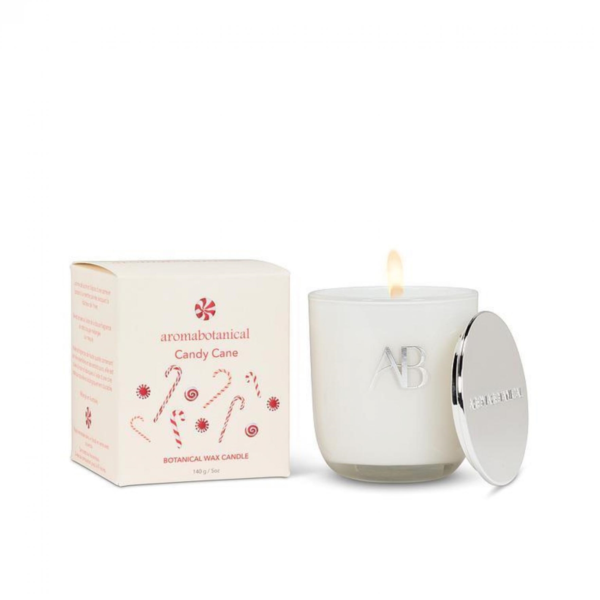 AB-16-AB-SM-CC_Q01 6 Oz Peppermint Candy Cane Candle