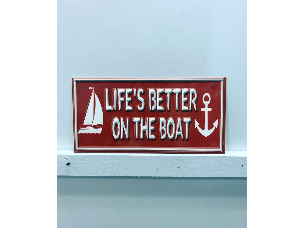 IV-W14-GT071 Life on the Boat Vintage Metal Wall Decor