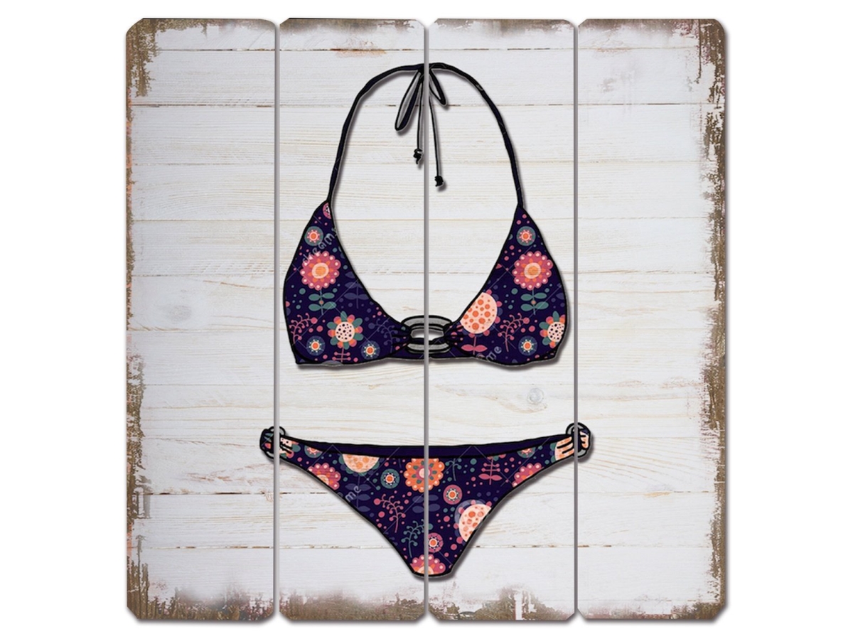 Swimsuit Wooden Sign Wall Decor