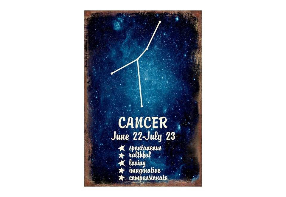 IV-W18-GT184 Cancer Metal Wall Decor
