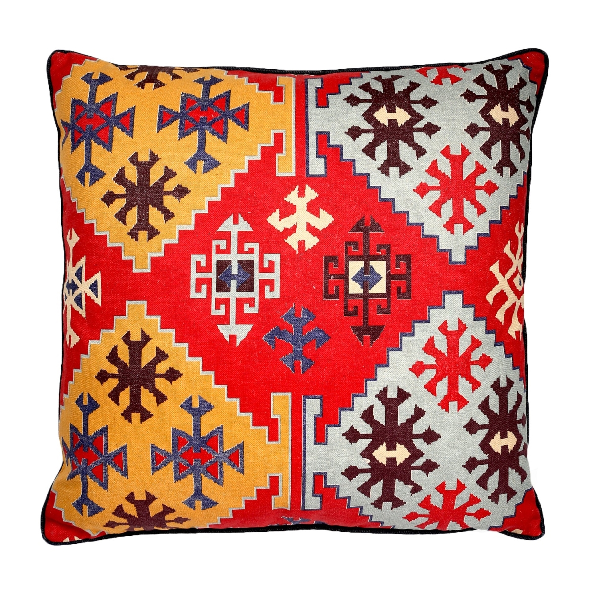 HU-MI2424TW34OP Diamond I Kat Patterns With Polyester Insert Throw Pillow