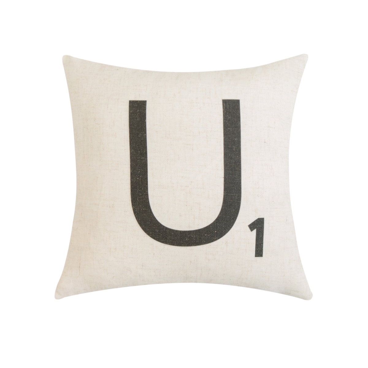 HU-SL1616ICU1OP Letter-U1 With Polyester Insert Pillow