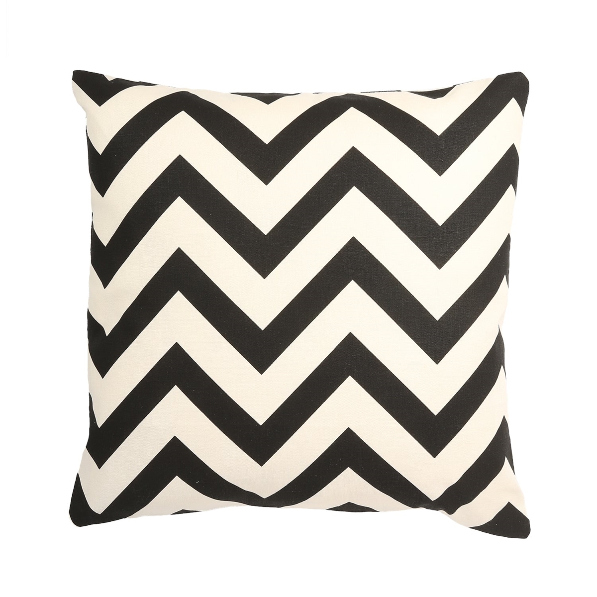 HU-LA1818CV12OP Black And White Chevron Pattern With Polyester Insert Pillow