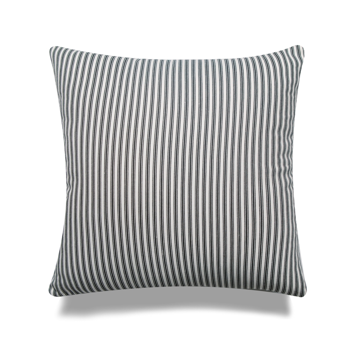 HU-MP1818JS03BKOP Vintage Black Stripes With Polyester Insert Pillow