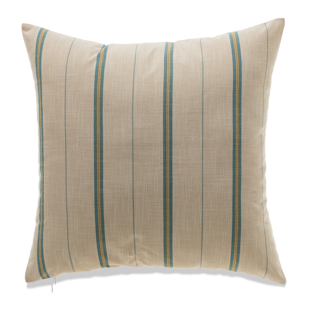 HU-MPFS2222JTBLOP Beige With Blue French Stripe And Polyester Insert Pillow