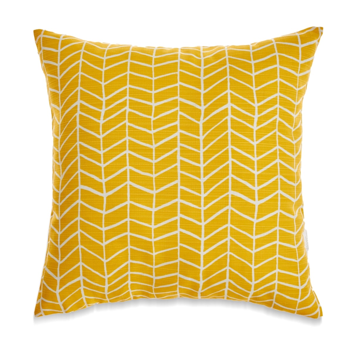 HU-MO1818JSLAYWXX Bright Yellow Herringbone Pattern Pillow Cover