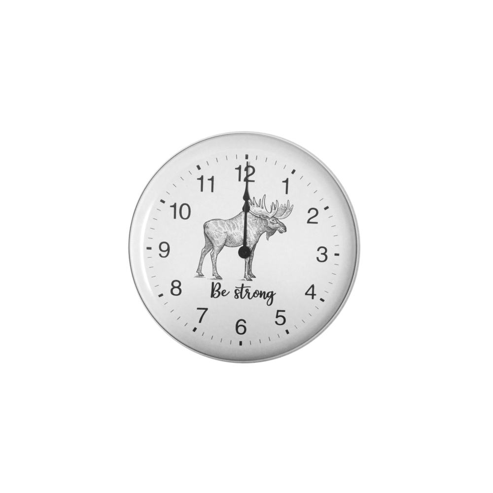 IV-W19-GTC004 12.5 in. Be Strong Wall Clock
