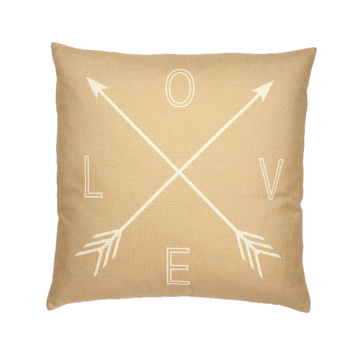 HU-LO1818ICLVXX Compass Points- L O V E Pillow Cover