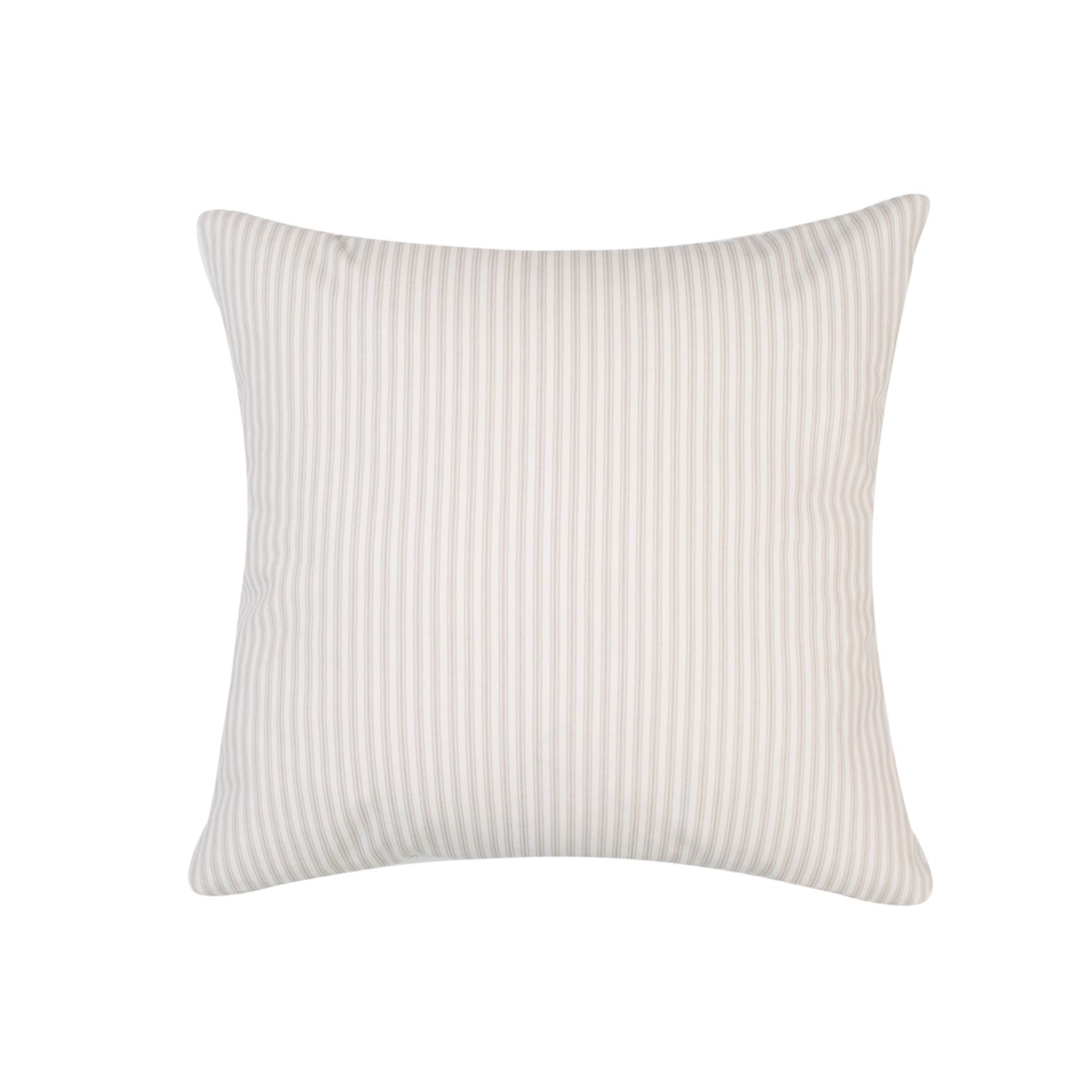 HU-MP1818JS03GEOF Vintage Look Greige Striped With Feather Down Insert Pillow