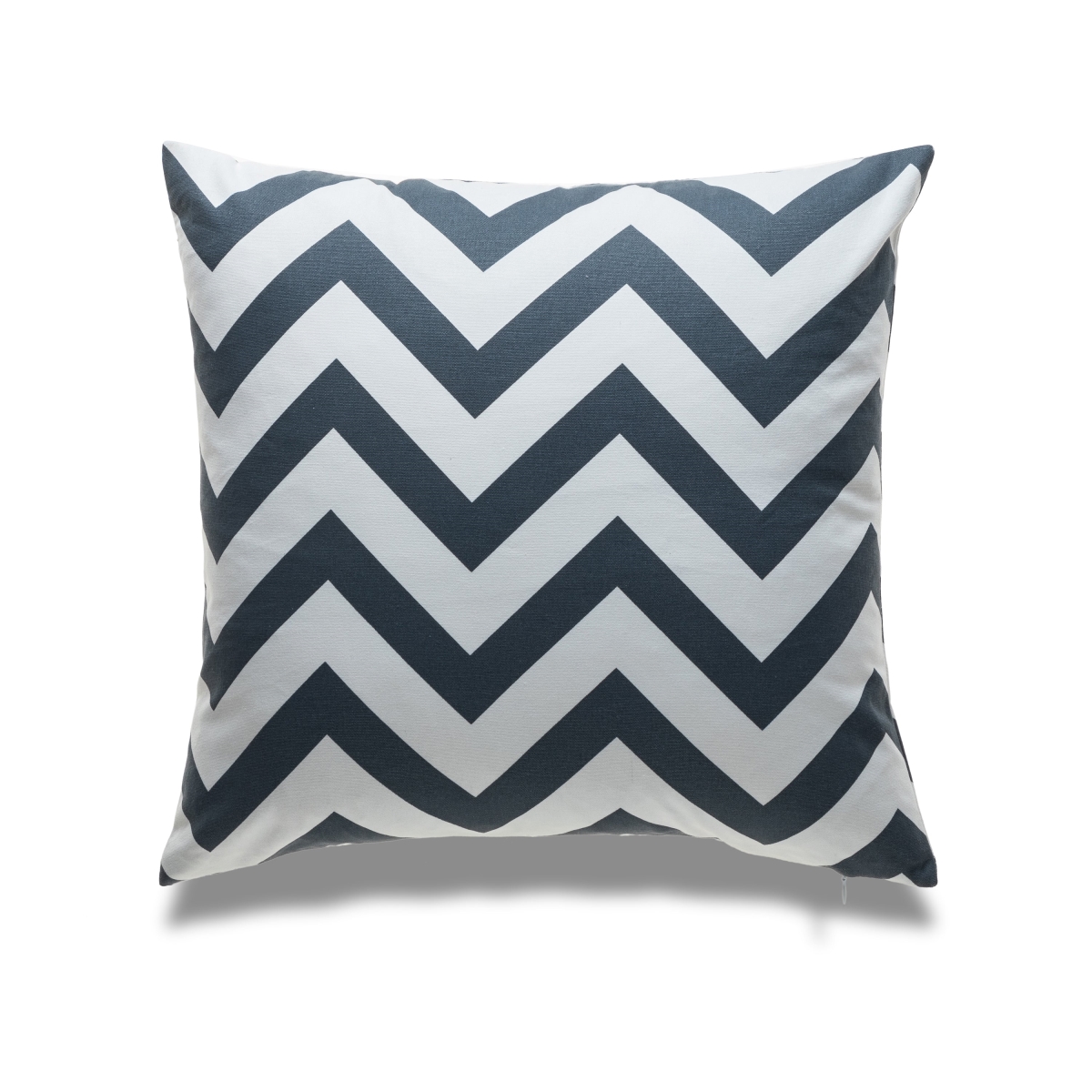HU-LA1818CV17OP Navy Blue And White Chevron Pattern With Polyester Insert Pillow