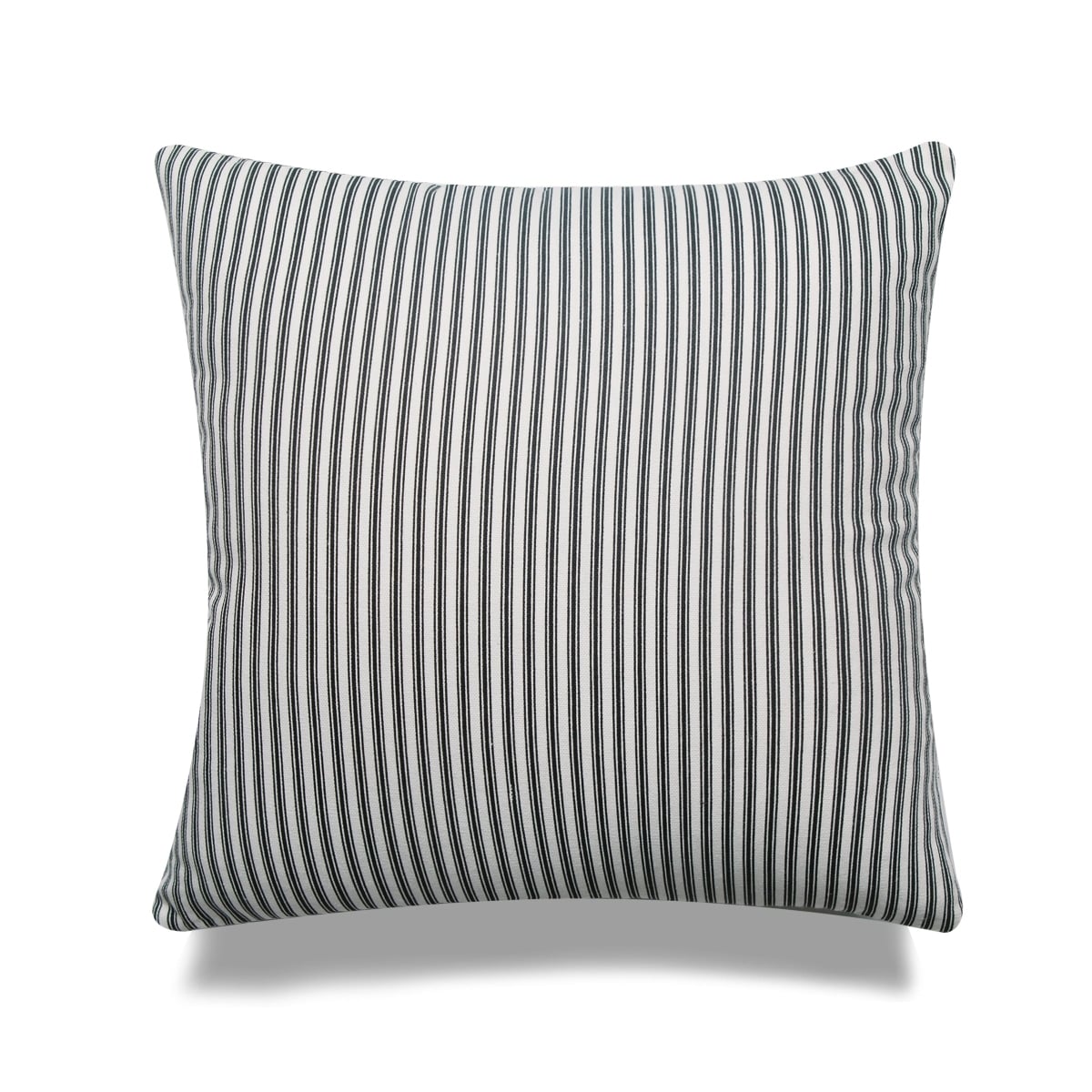 HU-MP2222JS03BKOP Vintage Ticking Black Stripes With Polyester Insert Pillow