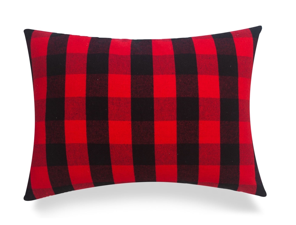 HU-BC1420NTBRXX Black And Red Buffalo Check Pillow Cover