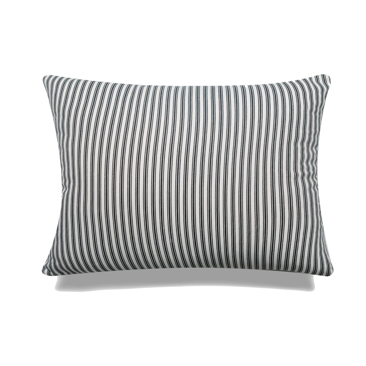 HU-MP1422JS03BKOF Black Stripes With Feather Down Insert Pillow