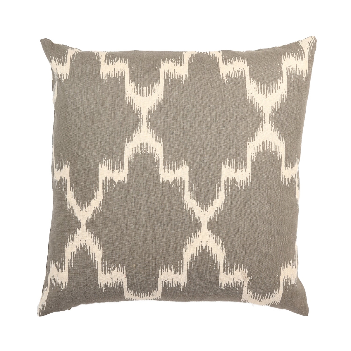 HU-LA1818CV09OP Gray And Cream Chevron Pattern With Polyester Insert Pillow