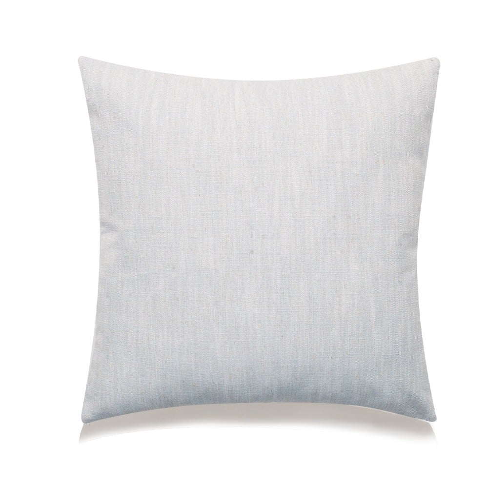 HU-SS2020KS08OF 20 X 20 Inch Light Blue With Feather Down Insert Pillow
