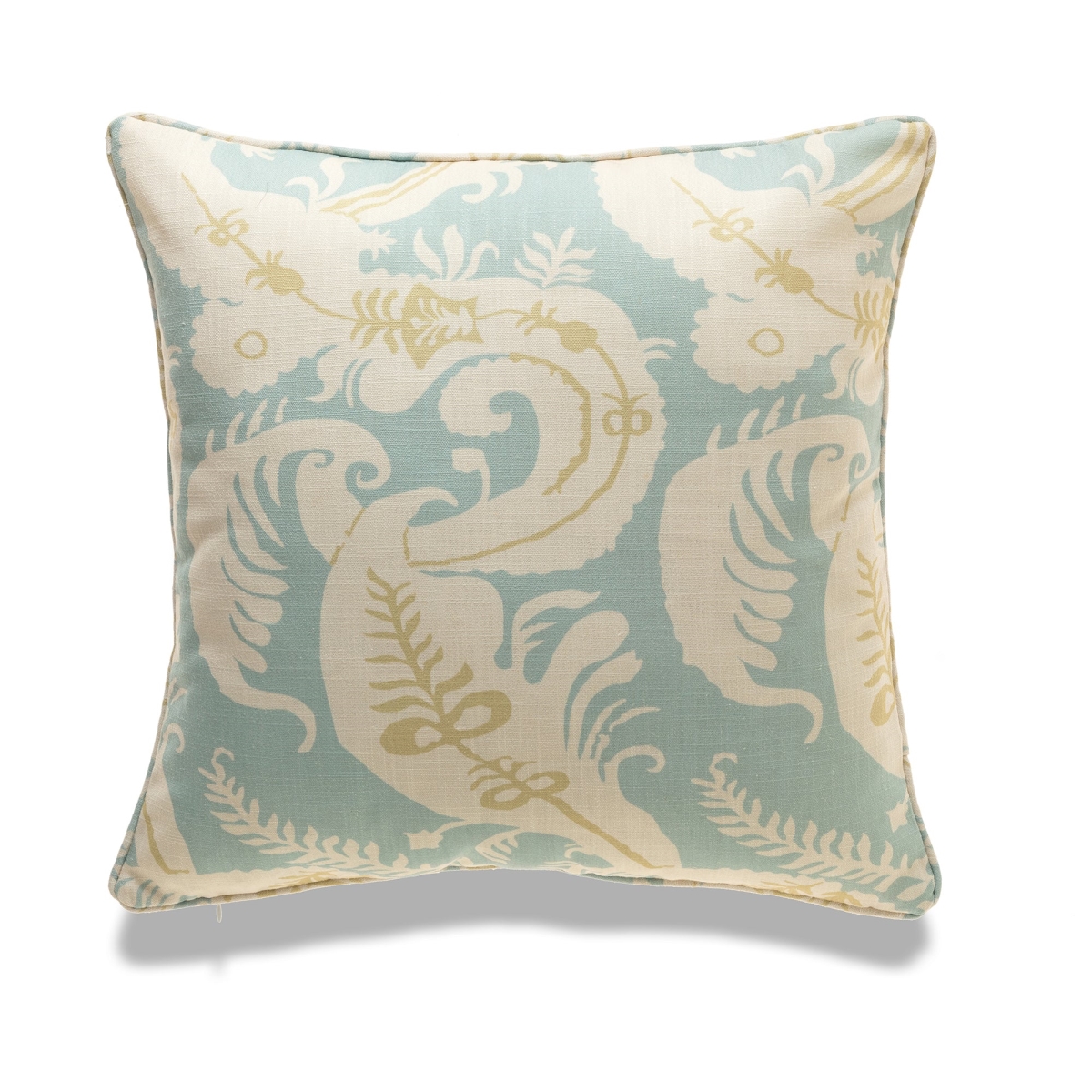 HU-VA2020TW07OP Vienna Blue Floral With Polyester Insert Pillow