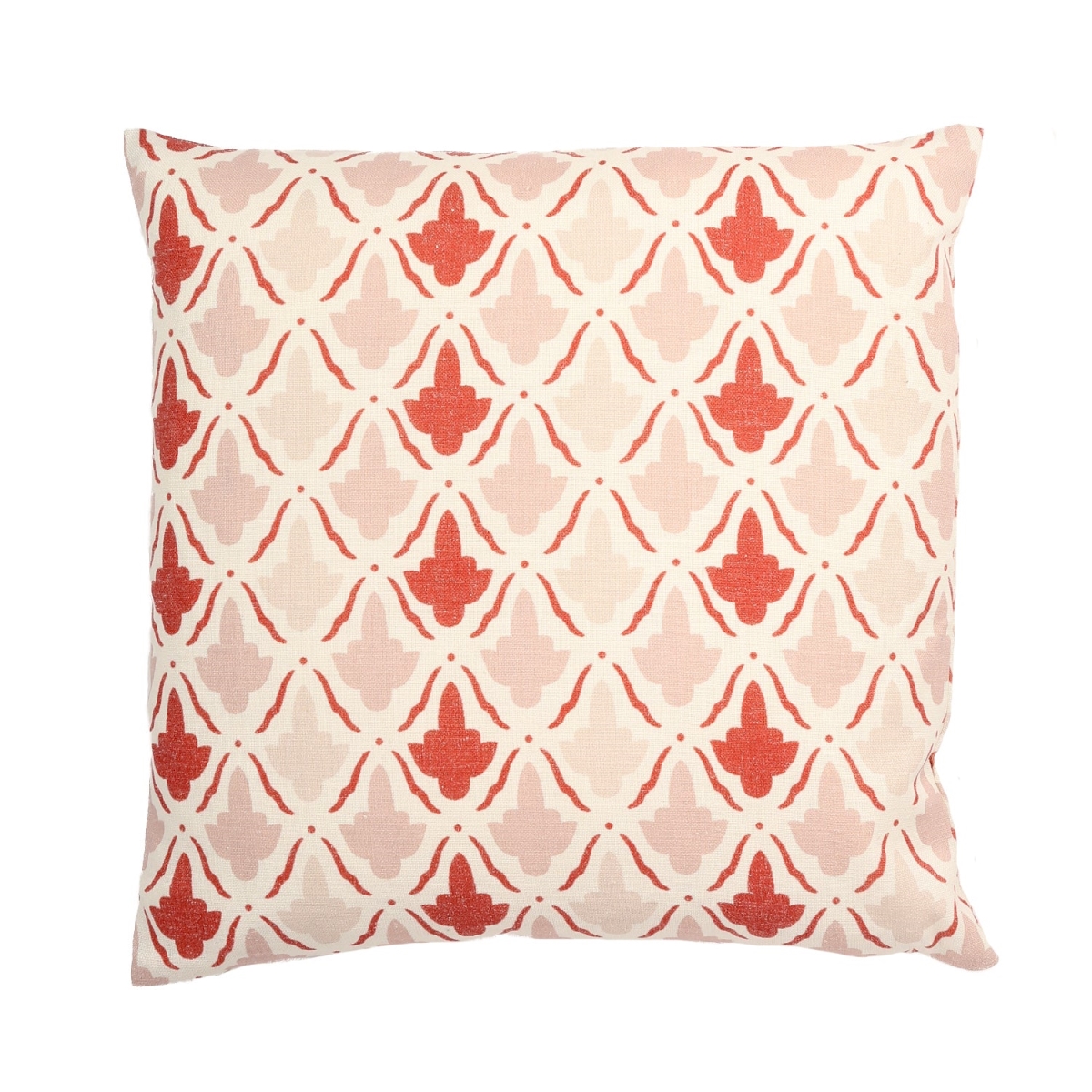 HU-KY1818TWQ2OP Kyoto Red And White Pattern With Polyester Insert Pillow