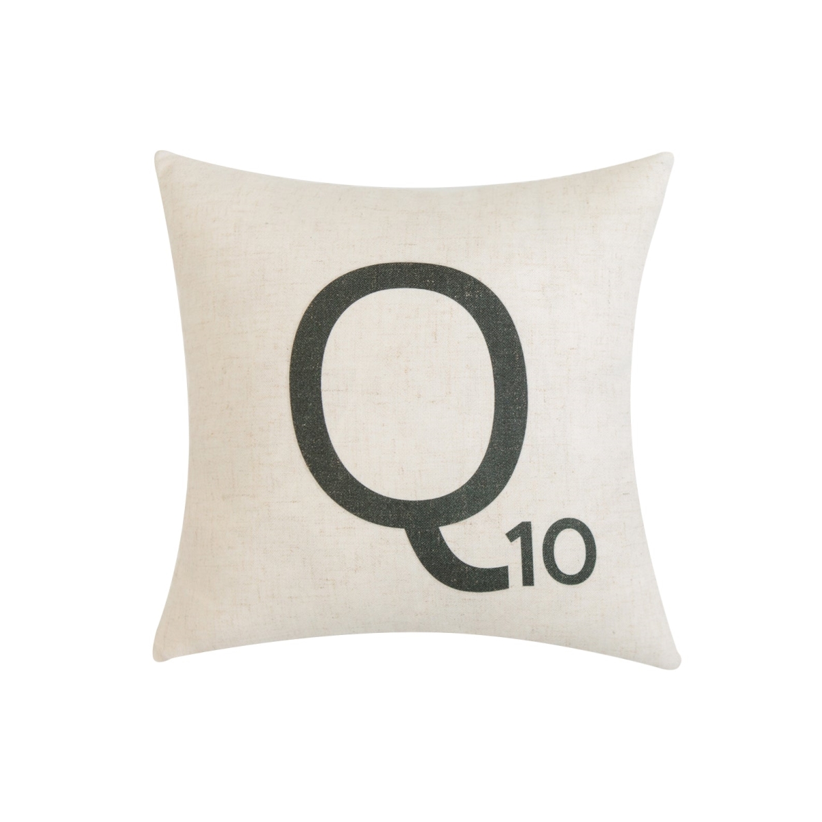 HU-SL1616ICQ10OP Letter-Q10 With Polyester Insert Pillow