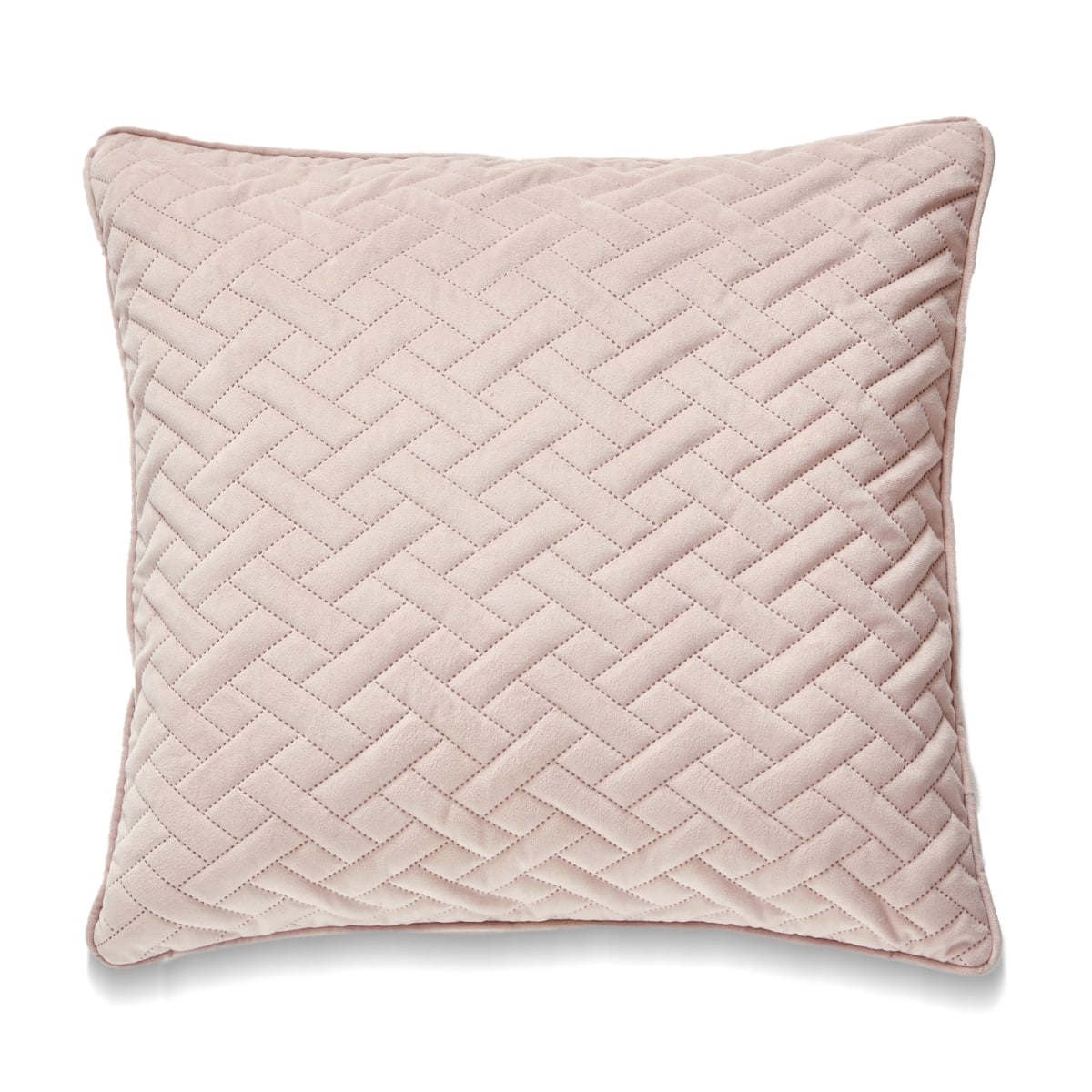 HU-LA1818JS02PKXX Square Pink Laser Embossed Chevron Pattern Pillow Cover