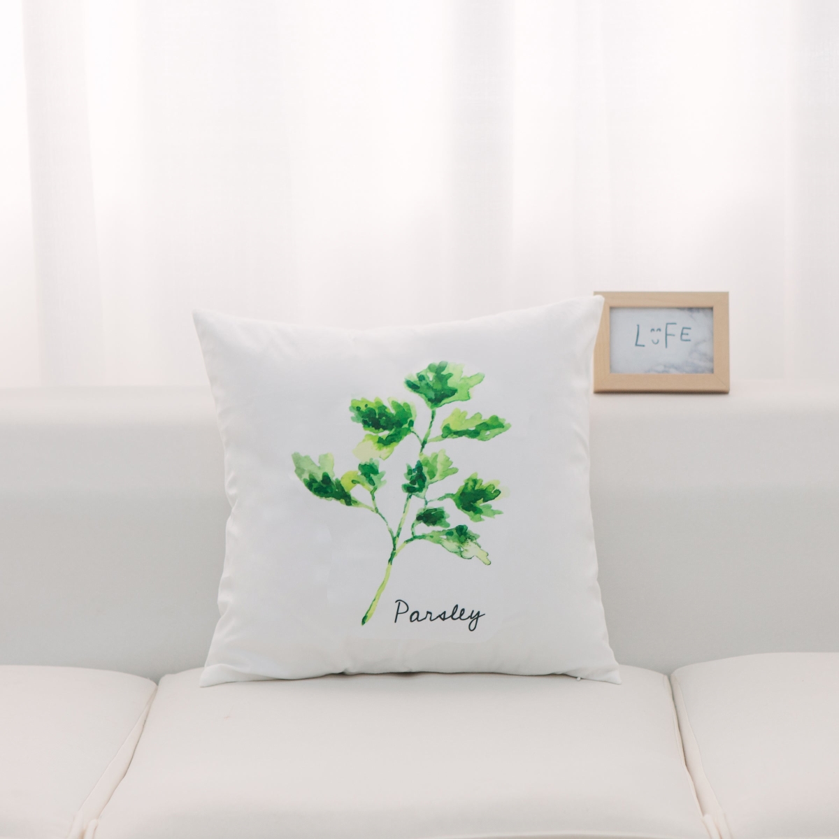 HU-HB1818KSPSOP Parsley With Polyester Insert Pillow