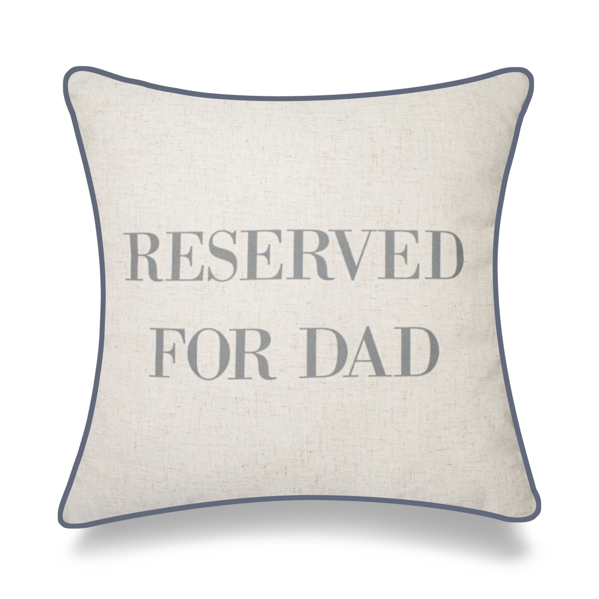 HU-YM1818ICDDOF Reserved For Dad With Piped Edges And Feather Down Insert Pillow