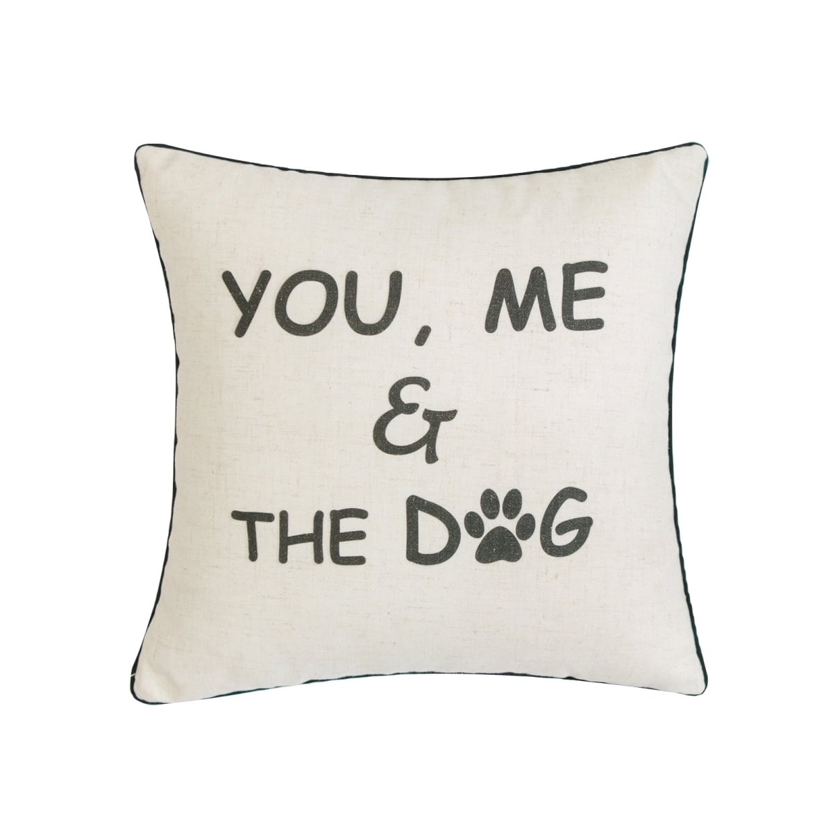 HU-YM1818ICYDOPOF You Me And The Dog With Feather Down Insert Pillow