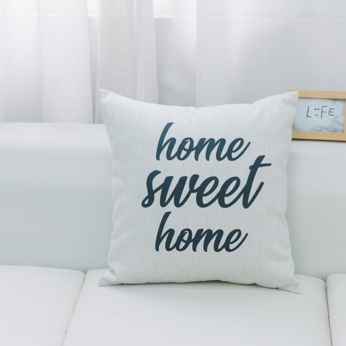 HU-YM1818ICHSOP Home Sweet Home With Polyester Insert Pillow