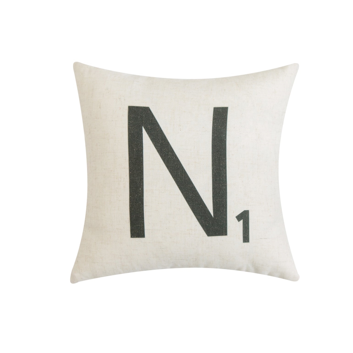 HU-SL1616ICN1OP Letter-N1 With Polyester Insert Pillow