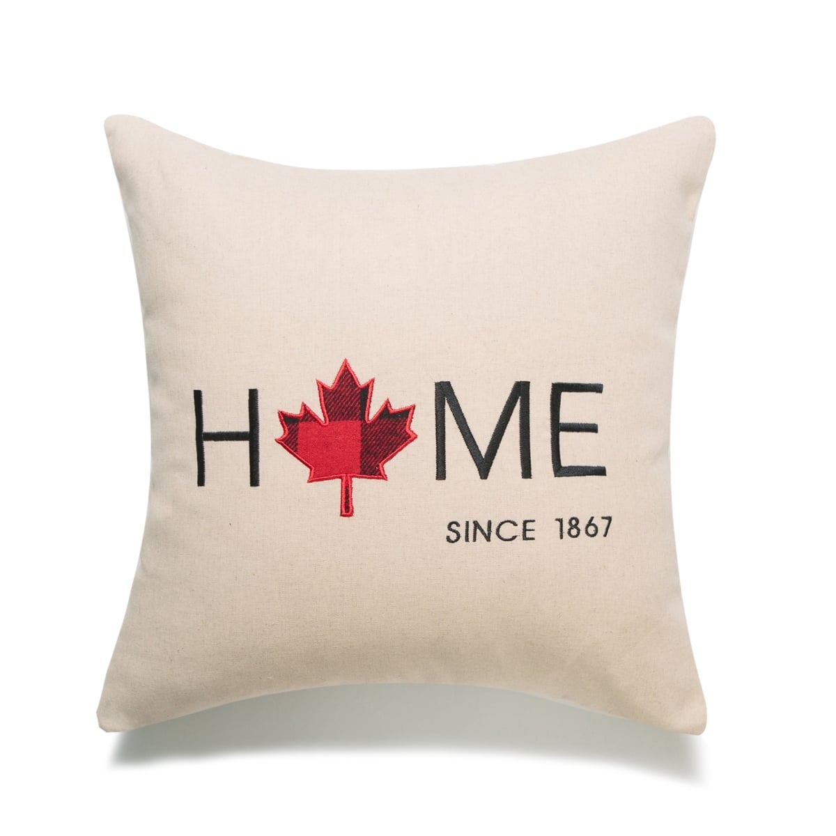 HU-CC1818JS02XX Home With Maple Leaf O Since 1867 Pillow Cover