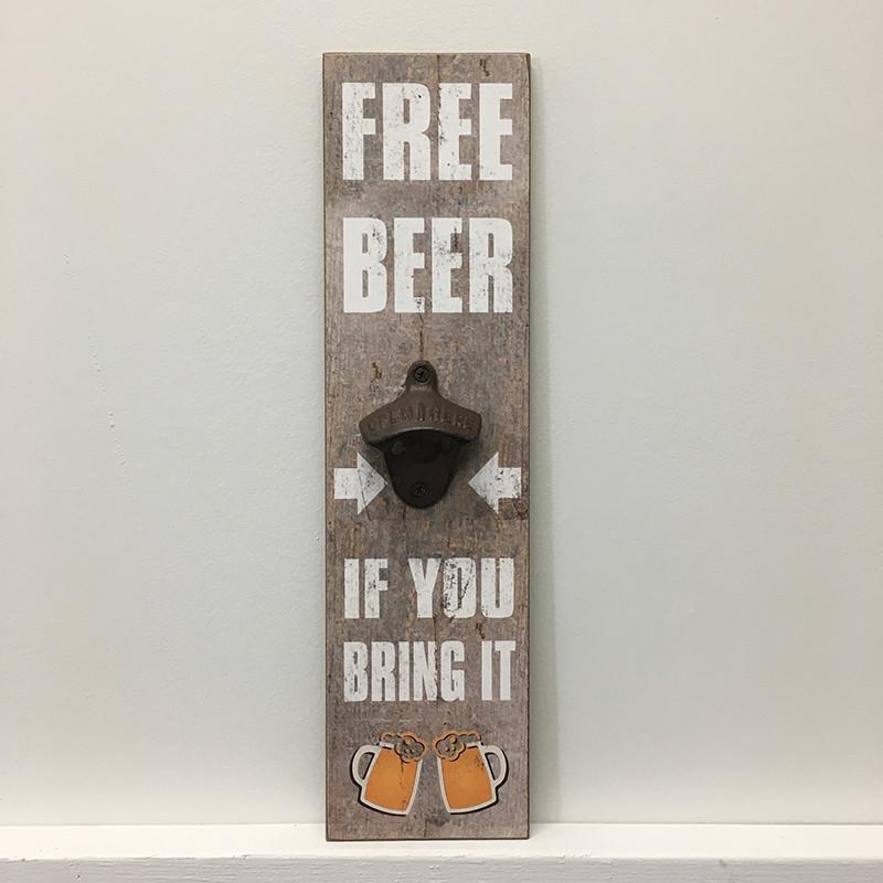 IV-S16-K025 Free Beer Vintage Bottle Opener