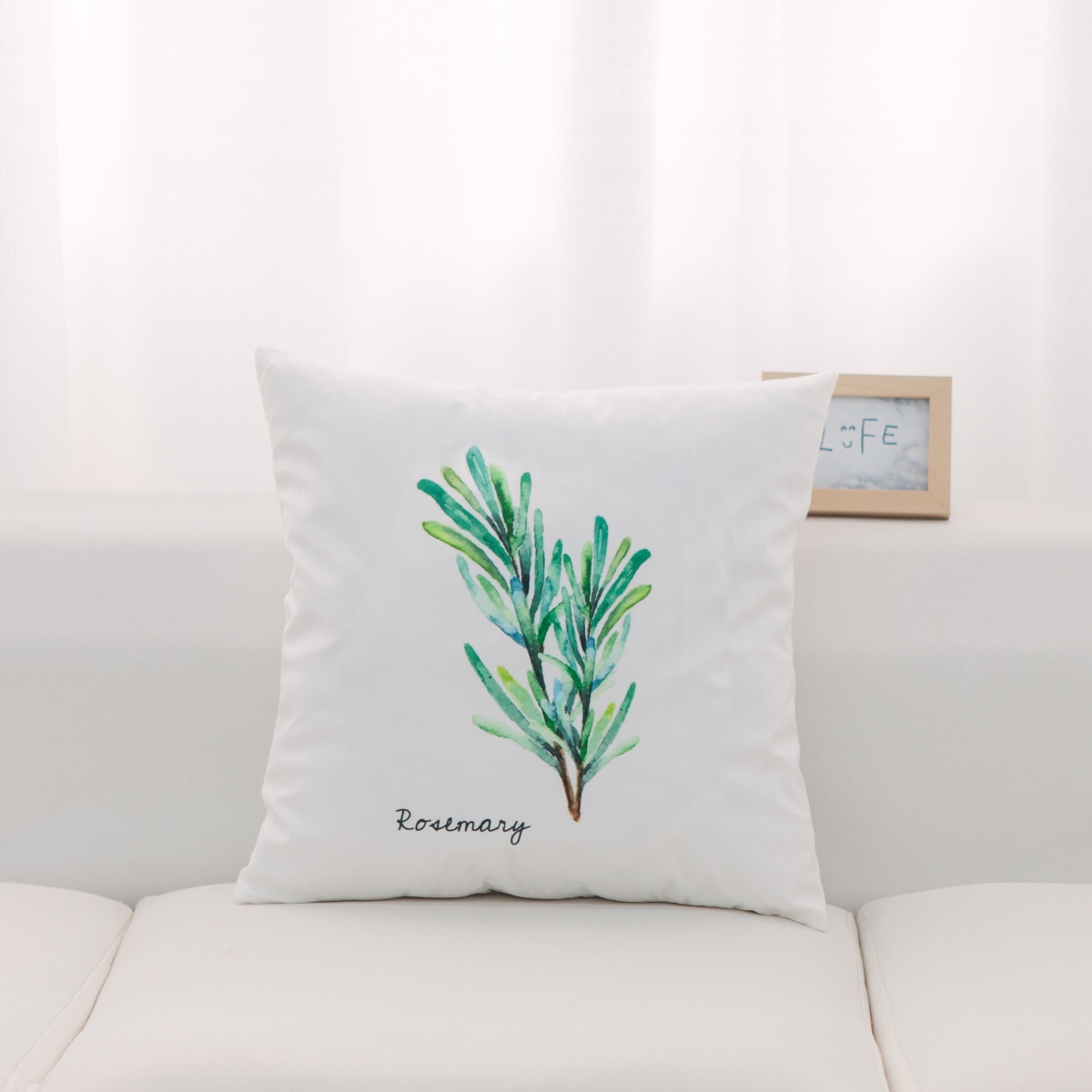 HU-HB1818KSRMOP Rosemary With Polyester Insert Pillow