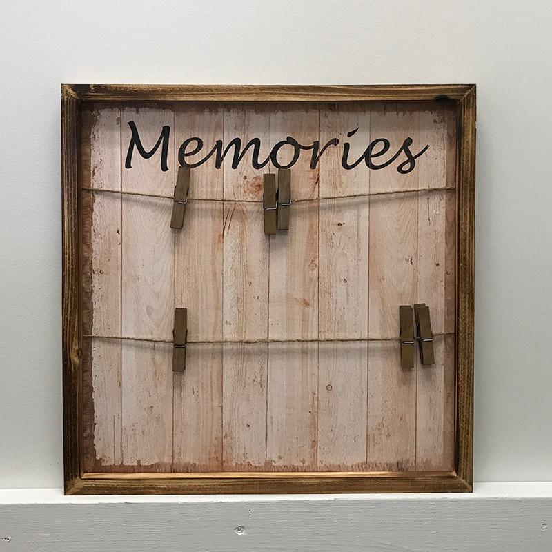 IV-S16-MC004 Memories Vintage Framed Wall Mounted Bulletin Board