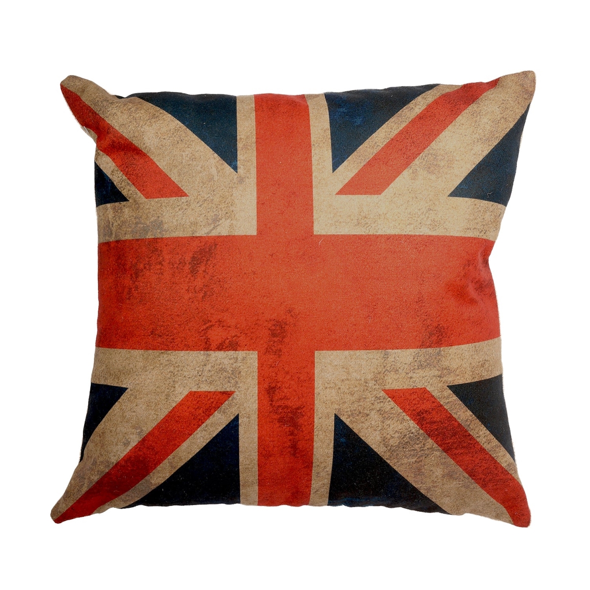 HU-FG1818ICUKOP Vintage Look Uk Flag Pattern With Polyester Insert Pillow