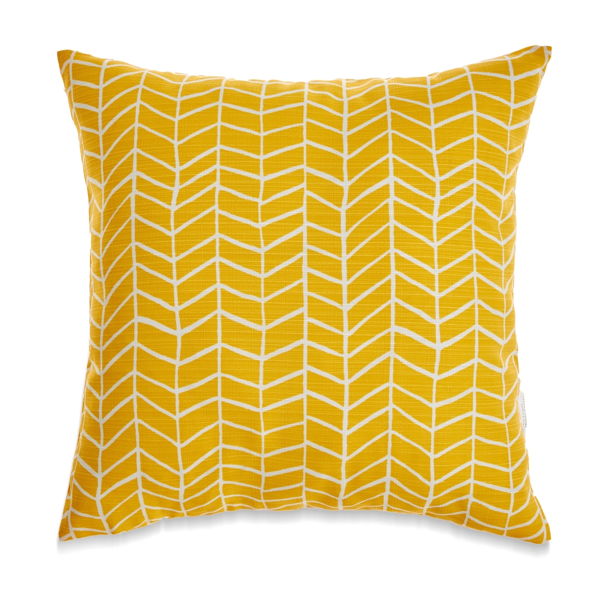 HU-MO1818JSLAYWOP Bright Yellow Herringbone Patternwith Poly Insert Pillow