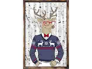 Vintage Reindeer Wooden Wall Decor